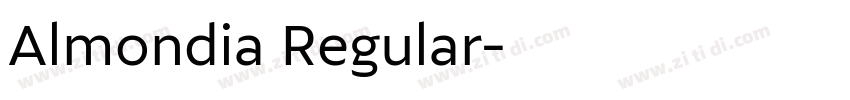 Almondia Regular字体转换